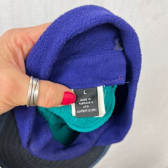 Vintage Patagonia Synchilla Fleece Duckbill Trapper Hat Mens L USA 90s Ear Flap - Picture 9 of 12